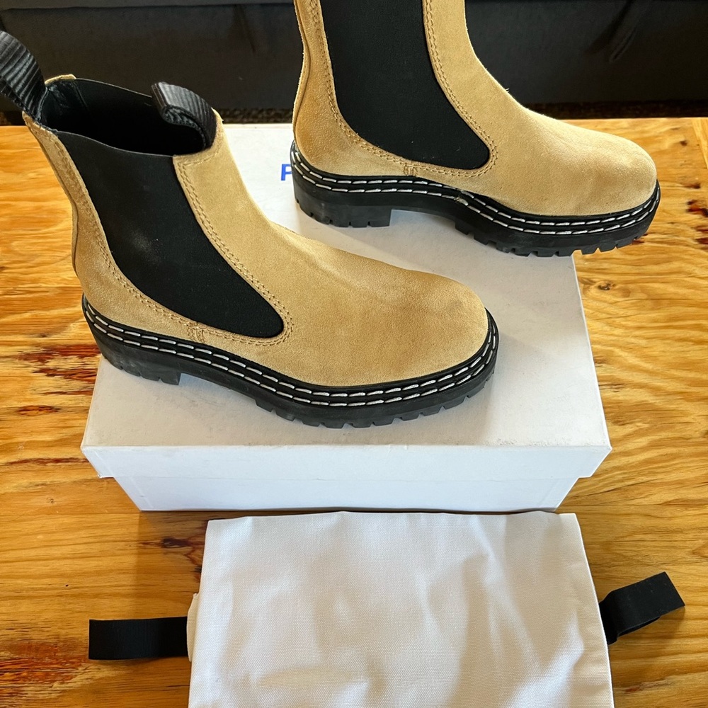 Proenza Schouler Suede Chelsea Boots sz 38 like new - Picture 6 of 6